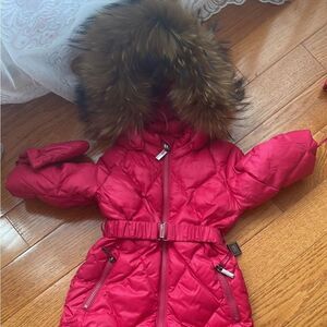 ADD Down fur Trimmed Snowsuit